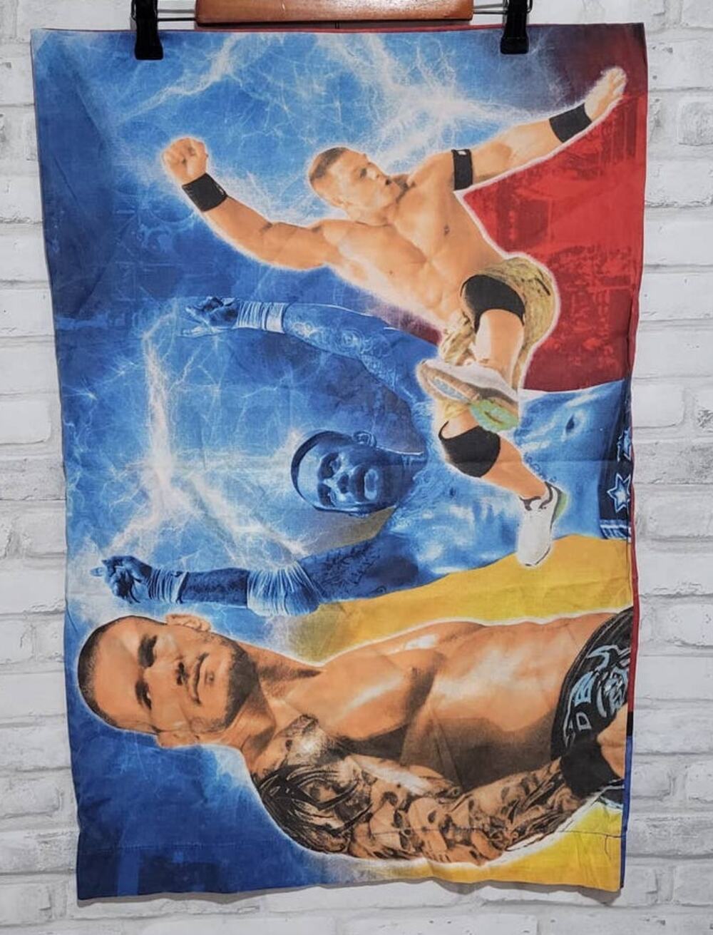 WWE 2012 Double Sided Wrestling Pillow Case Set of Two John Cena Randy Orton